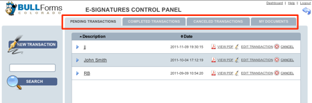 Colorado Real Estate Commission Forms DORA Contracts E-signature Control Panel